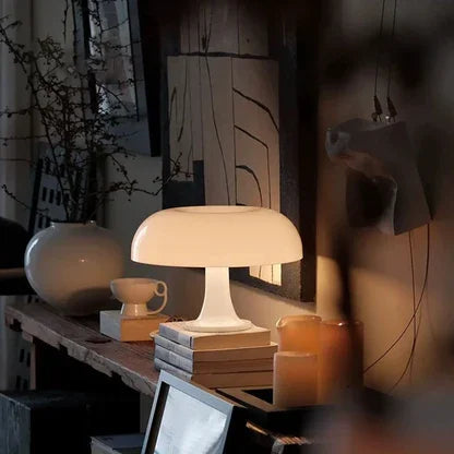 Elenorra Lucente Mushroom Table Lamp Retro Italian Design 7.8in