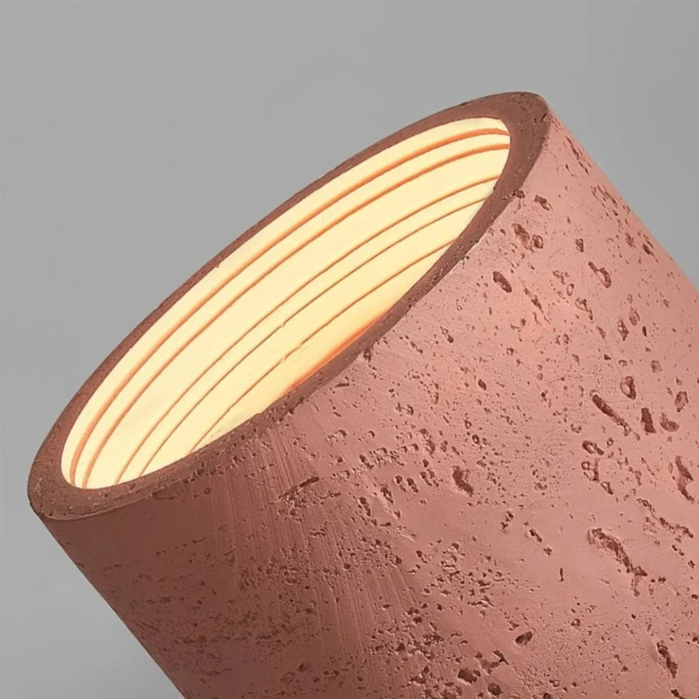 Vaelis Wabi-Sabi Cylindrical Ceiling Lamp Composite Integrated LED Surface-Mount