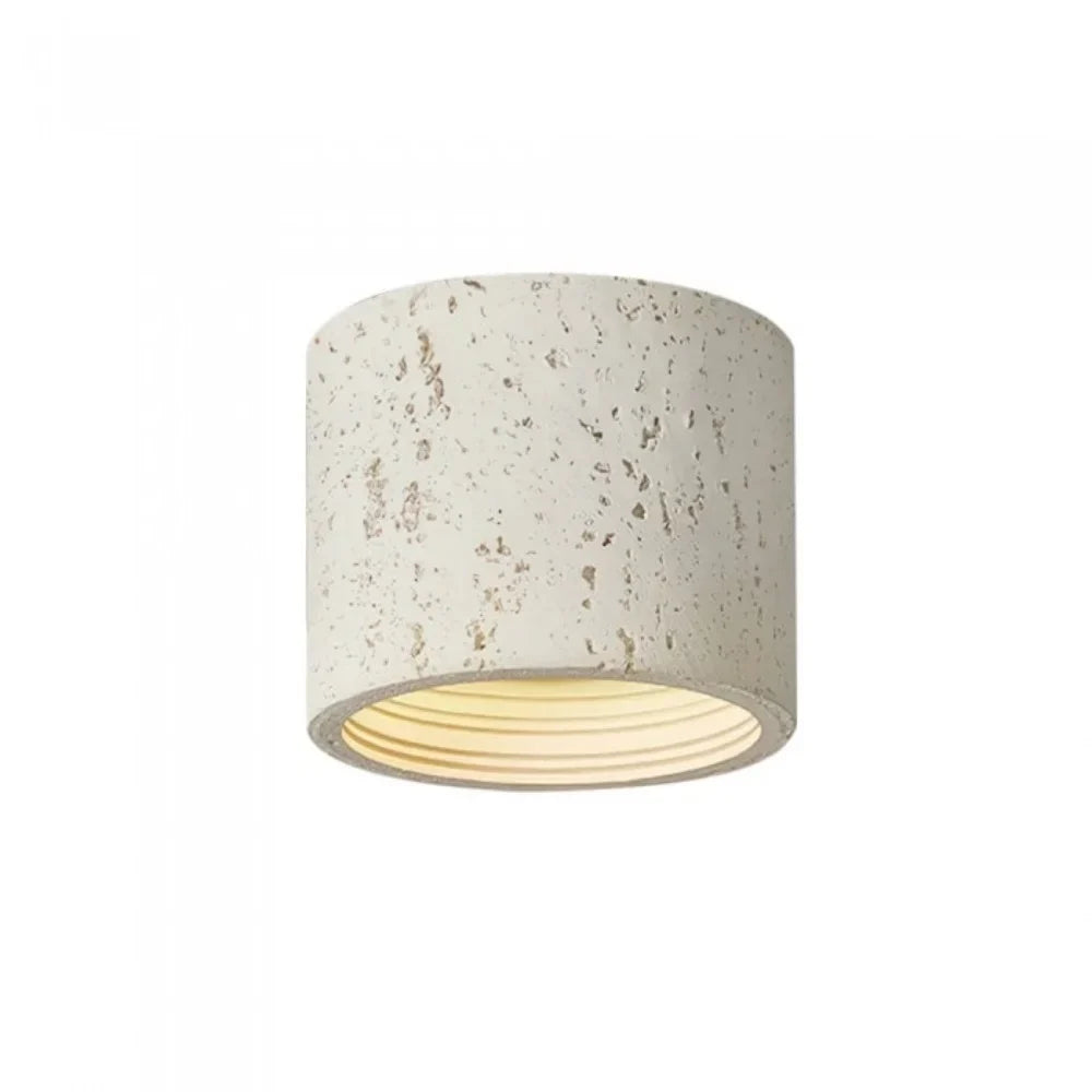 Vaelis Wabi-Sabi Cylindrical Ceiling Lamp Composite Integrated LED Surface-Mount