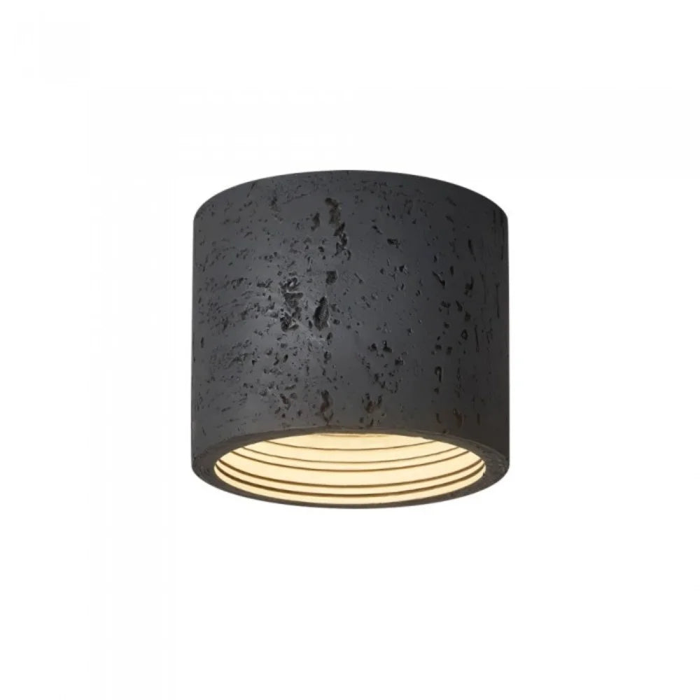Vaelis Wabi-Sabi Cylindrical Ceiling Lamp Composite Integrated LED Surface-Mount