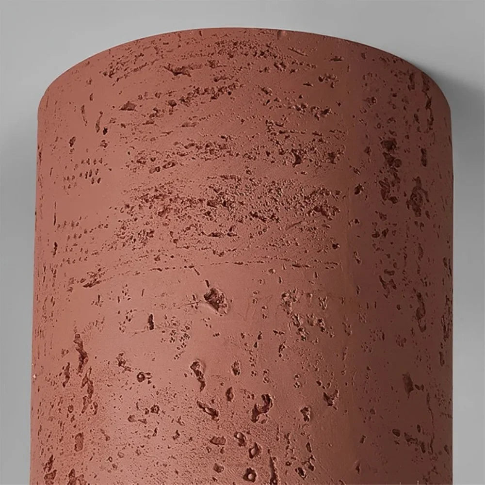 Vaelis Wabi-Sabi Cylindrical Ceiling Lamp Composite Integrated LED Surface-Mount
