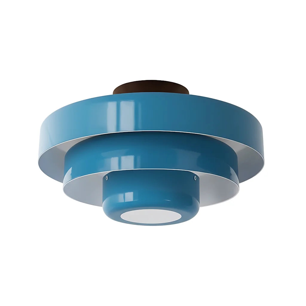 Vanesly Bauhaus Three-Tier Round Macaron Ceiling Light Modern Fixture