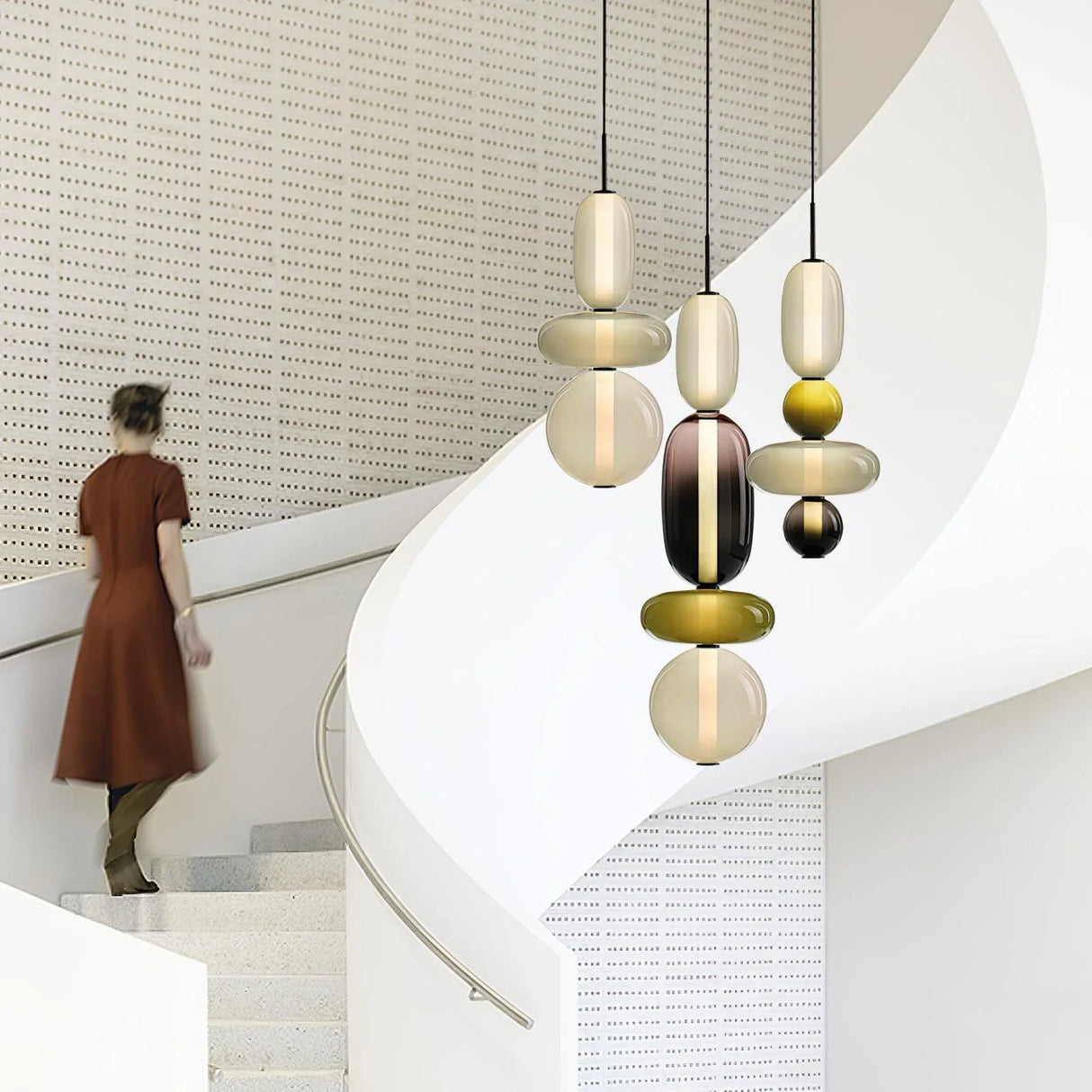 Vesa Nordic Candied Glass Pendant Light Modern Fixture
