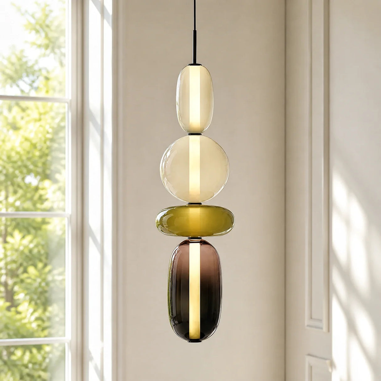 Vesa Nordic Candied Glass Pendant Light Modern Fixture