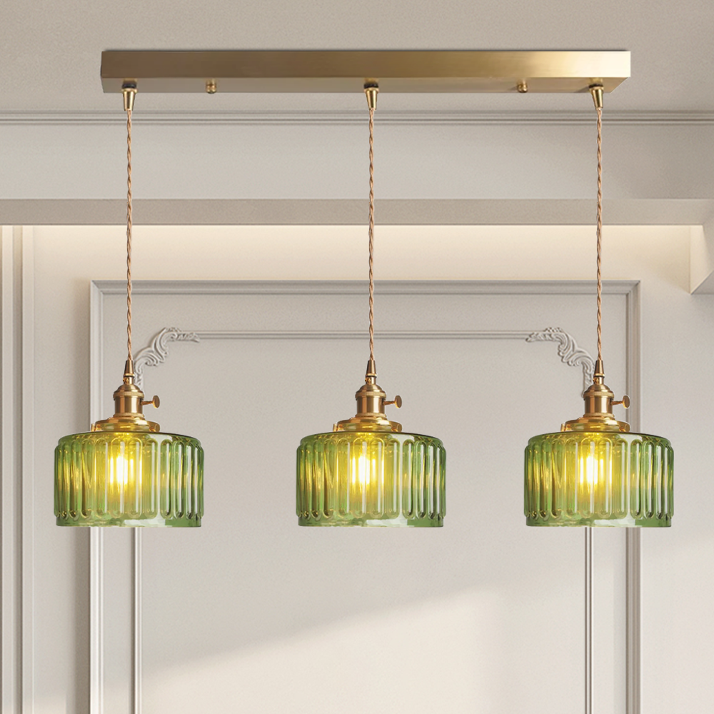 Lampsmodern-UK Vintage Cylinder Glass Pendant Light 6.89in x 7.48in