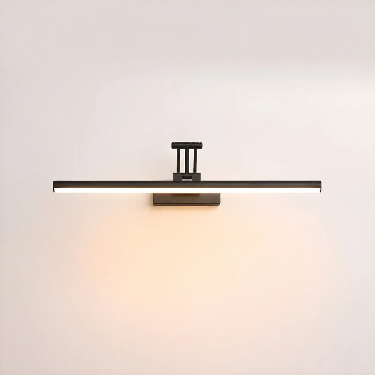Adjustable over-mirror LED vanity bar light shown against a plain studio backdrop