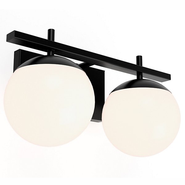 Mattison Modern LED Vanity Light with Frosted Globe Diffusers