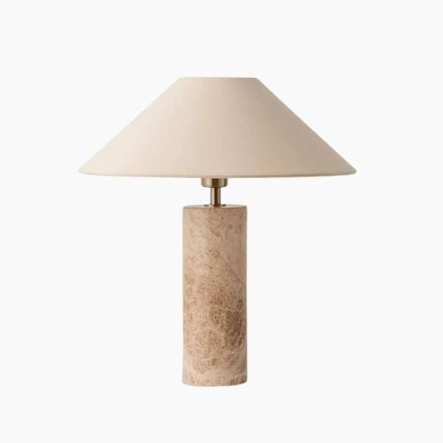 Japanese Wabi-sabi Table Lamp - Modern Marble Design for Ambient Lighting