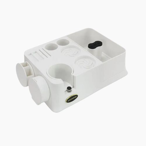 Espresso Tamper Station with Knock Box and Portafilter Holder for Coffee Bar