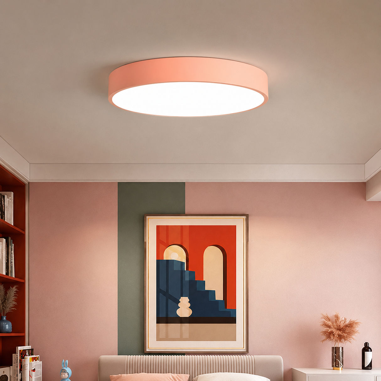 Lampsmodern-UK Circular Flush Mount LED Ceiling Light Slim Profile