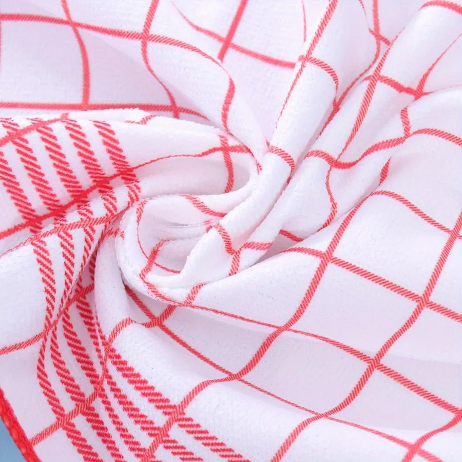 Absorbent Cotton Dish Towels - Eco - Friendly Kitchen Cleaning Cloths, 100% Cotton - 100 Cotton Kitchen Towels - Hurbane Home