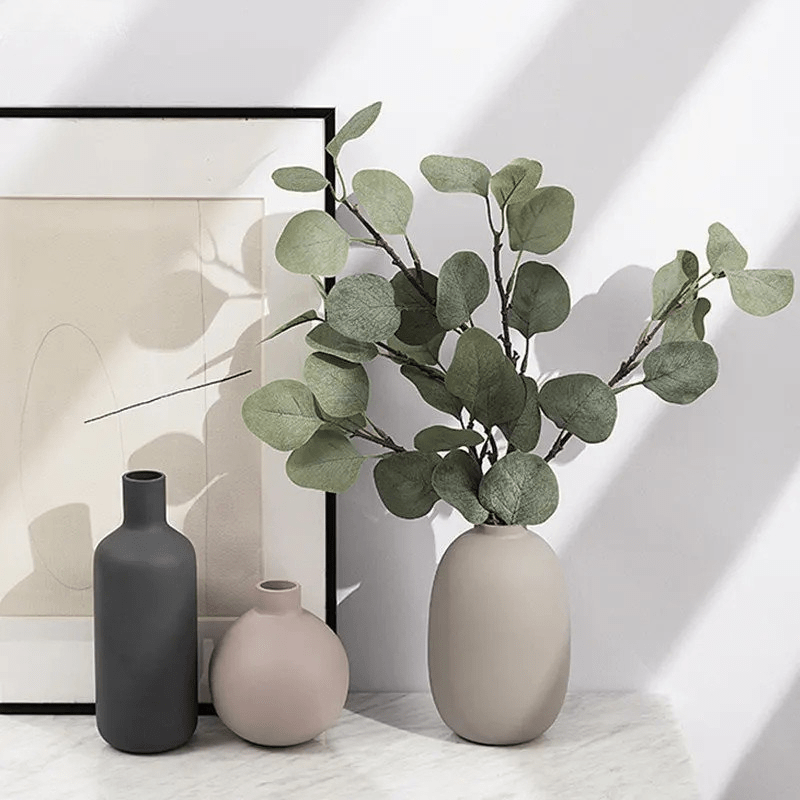 Abstract Ceramic Vase - Modern Geometric Design for Stylish Home Decor - Modern ceramic vase - Hurbane Home