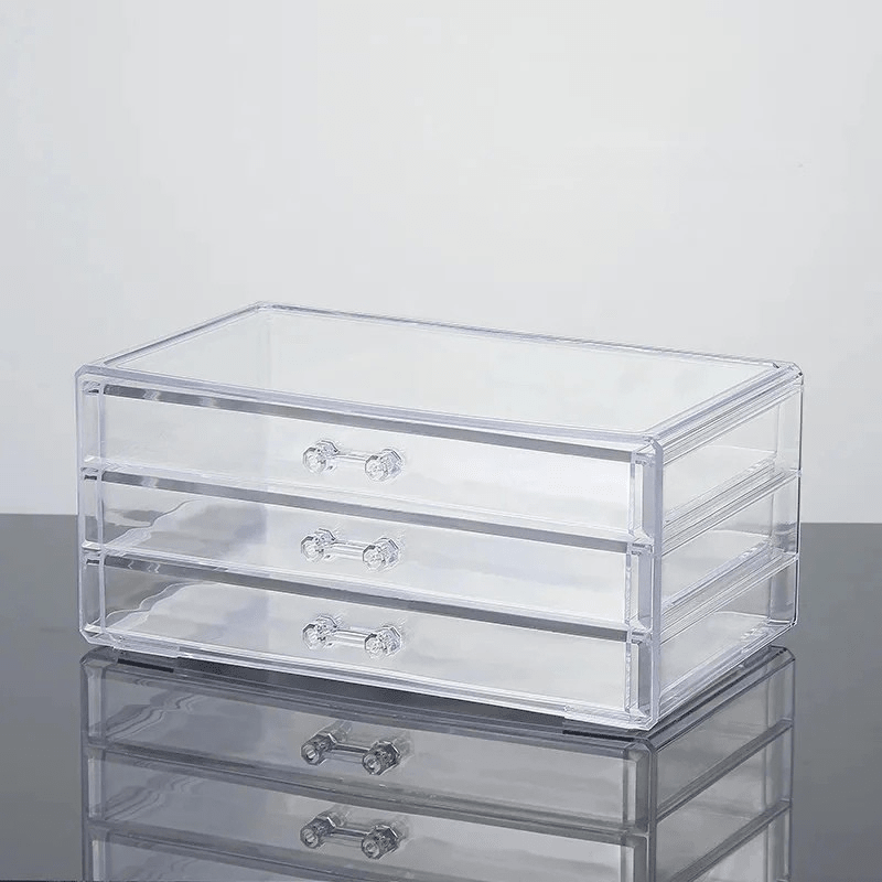 Acrylic Jewelry Organizer Box - Multi - Drawer Storage for Maximum Jewelry Protection - Jewelry Organizer Box - Hurbane Home