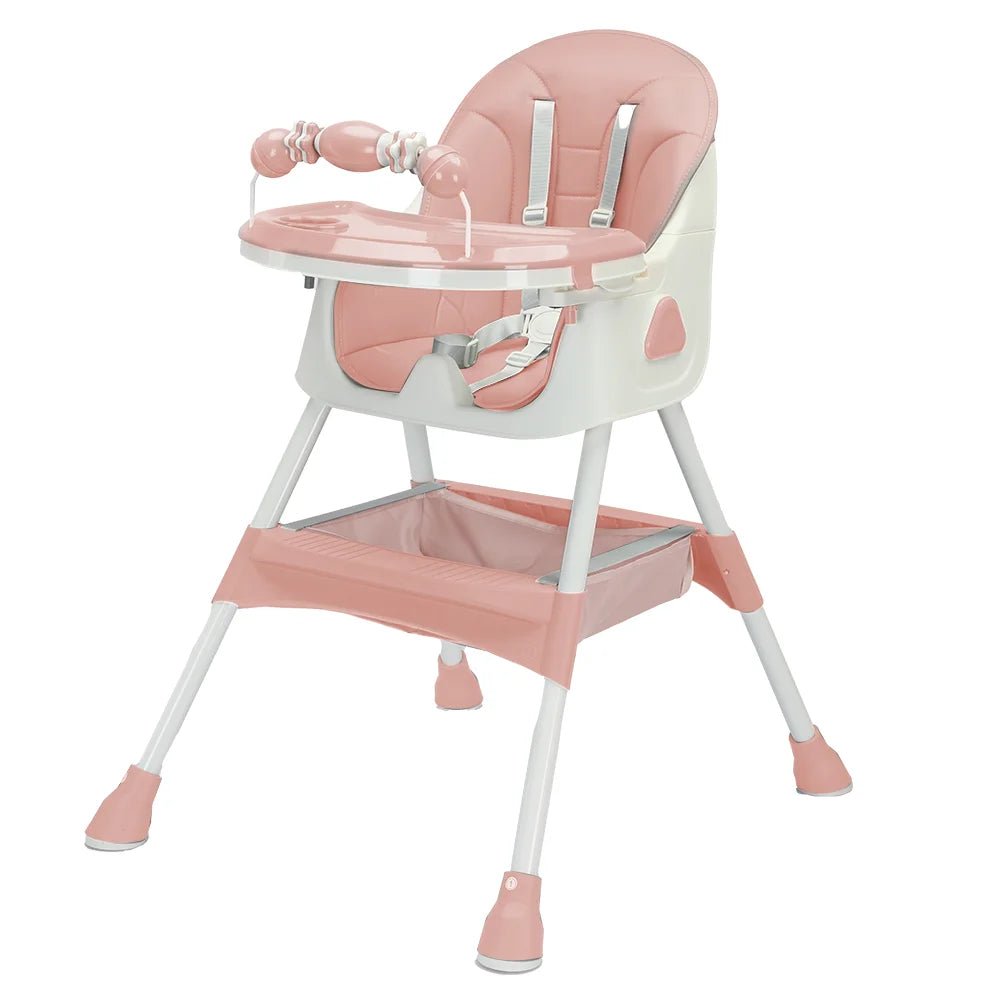 Adjustable High Chair - Reclining, Foldable Baby Feeding Seat with Tray - Baby Feeding Chair - Hurbane Home