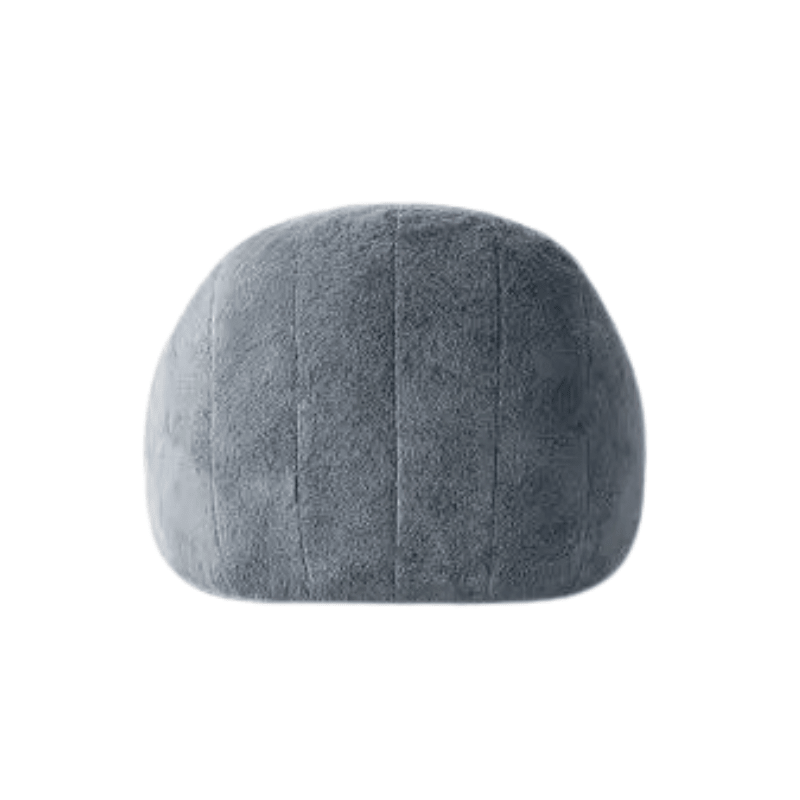 Adult Beanbag Chair - Dark Gray Faux Fur Memory Foam Lounger - Bean Bag Chair - Hurbane Home