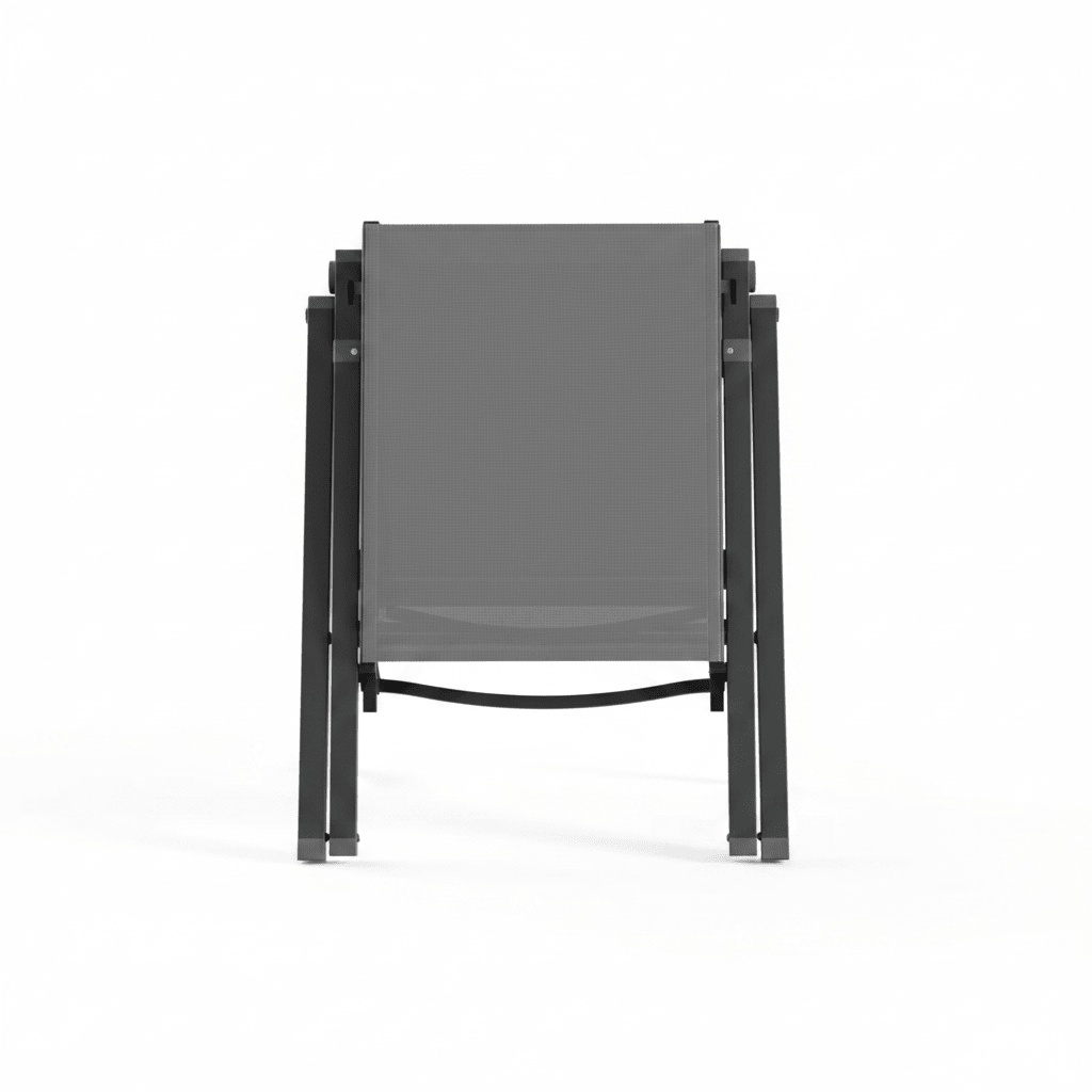 Aluminum Folding Chaise Lounge Chair – 5 Position Patio Recliner - Hurbane Home