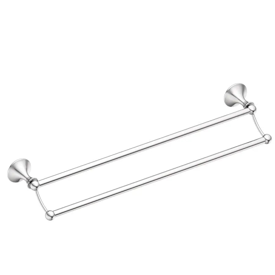 Aluminum Towel Bar - Space - Saving Dual Rack for Stylish Bathroom Storage - dual towel rack - Hurbane Home