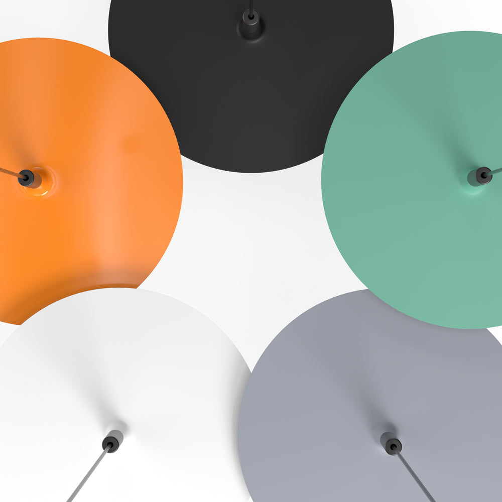 Pendant Light Flat Aluminum Shade LED Modern Minimalist Hanging Lamp
