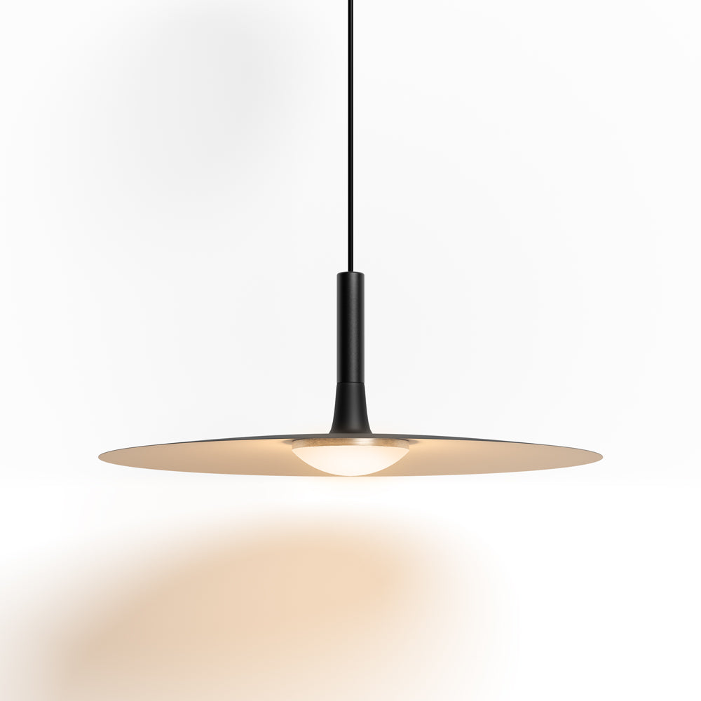 Pendant Light Flat Aluminum Shade LED Modern Minimalist Hanging Lamp