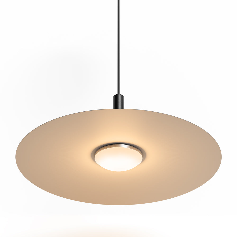 Pendant Light Flat Aluminum Shade LED Modern Minimalist Hanging Lamp