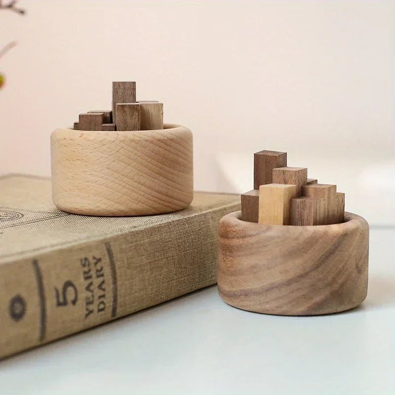 Aroma Wood Diffuser - Small Beech & Black Walnut Home Ornament - Hurbane Home