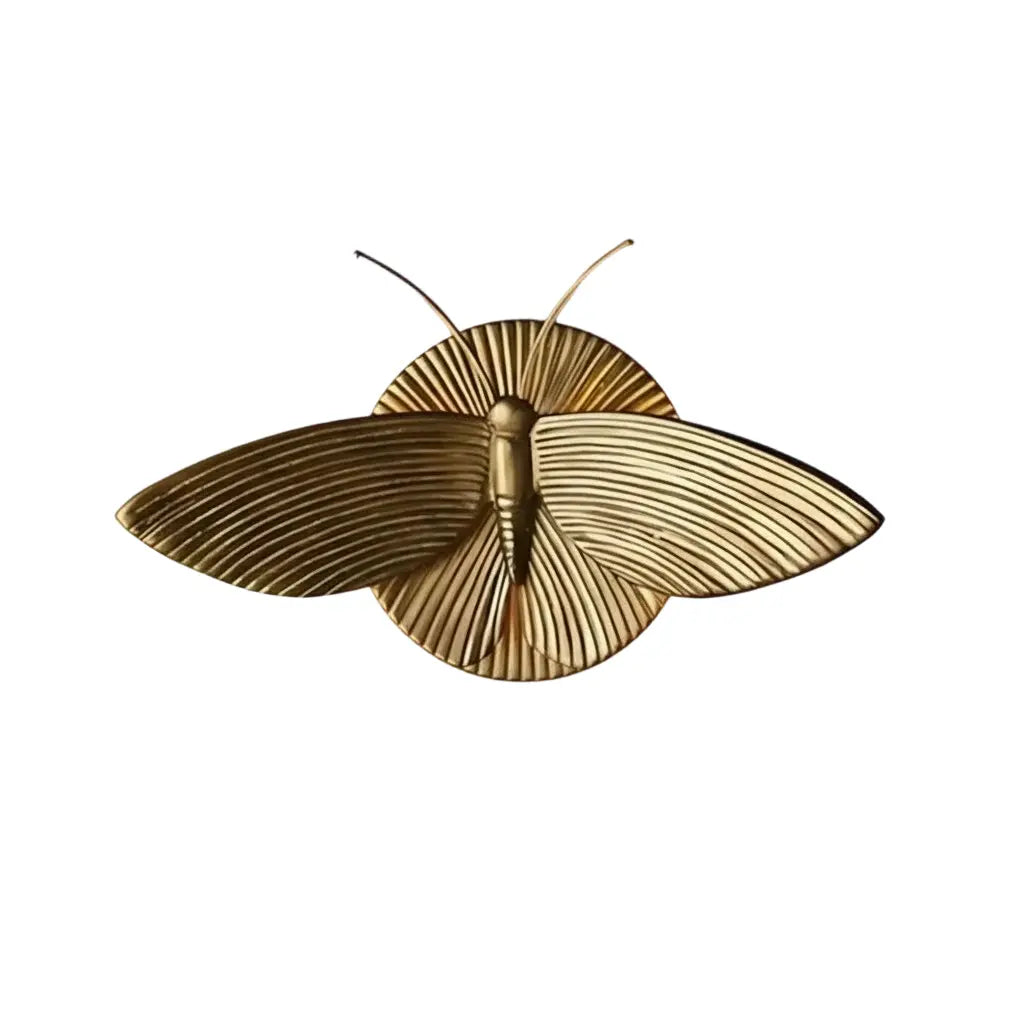 Art deco moth resin wall sconce colour option view 15