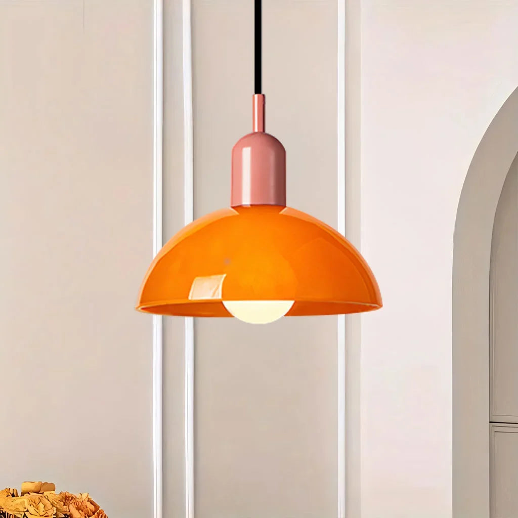 Aurelia Nordic Colorful Bowl Pendant Light Modern Glass