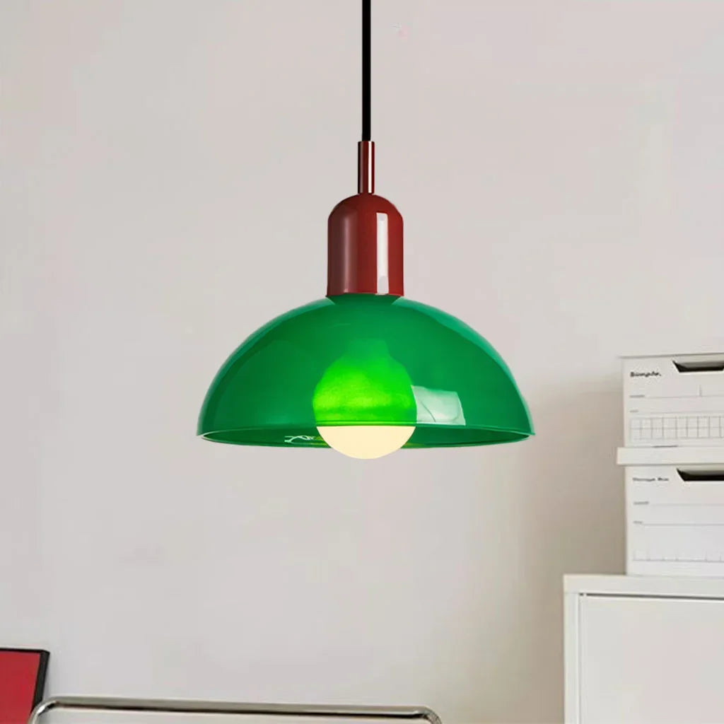 Aurelia Nordic Colorful Bowl Pendant Light Modern Glass