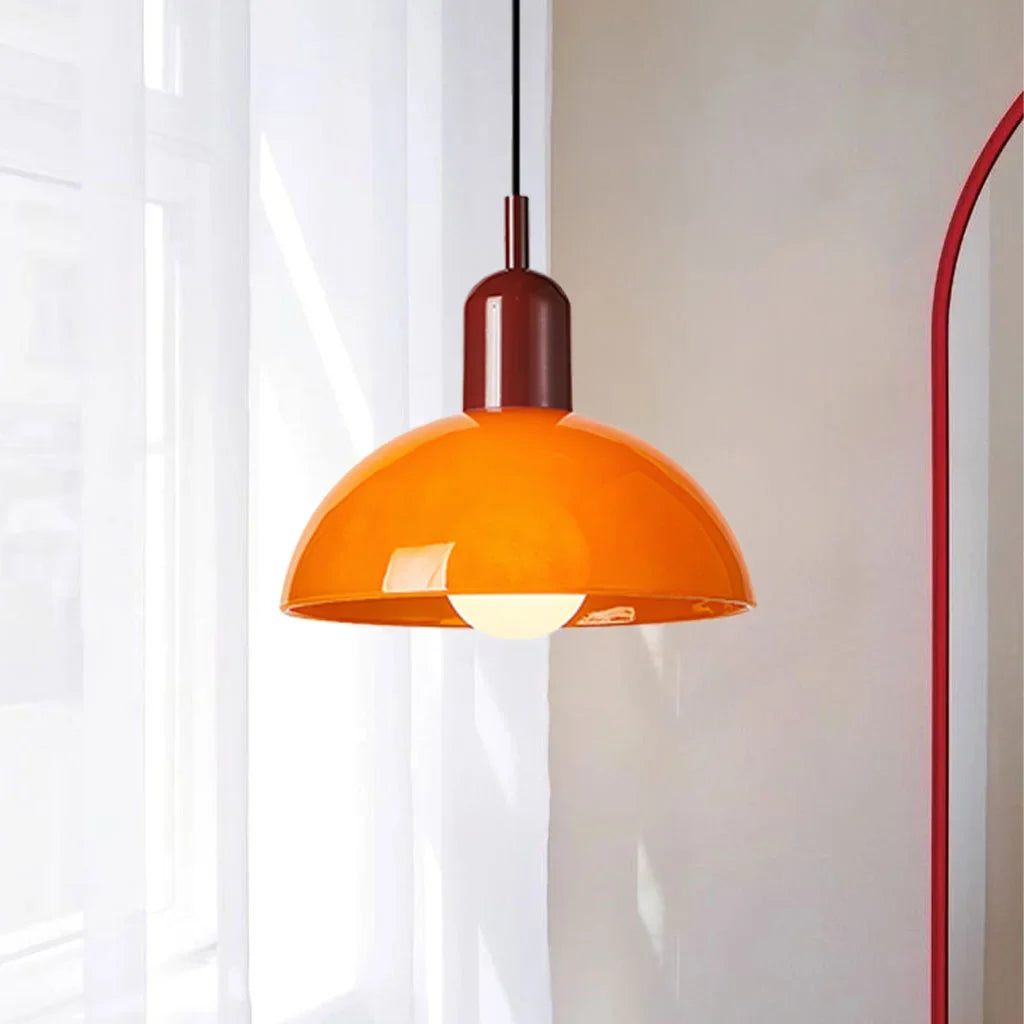Aurelia Nordic Colorful Bowl Pendant Light Modern Glass