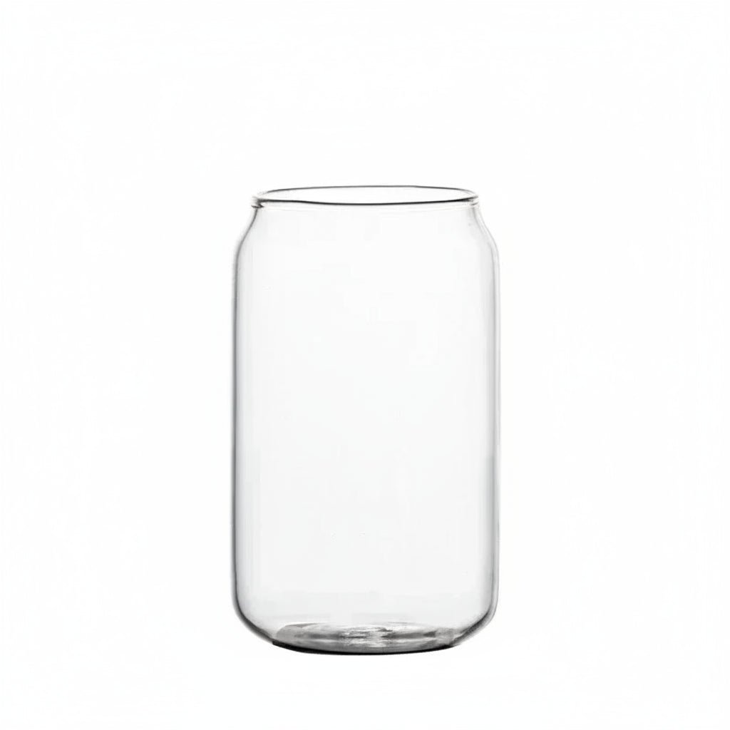Beer Can Glass Cup with Bamboo Lid β Perfect for Iced Tea Enthusiasts - Ice Tea Glass - Hurbane Home