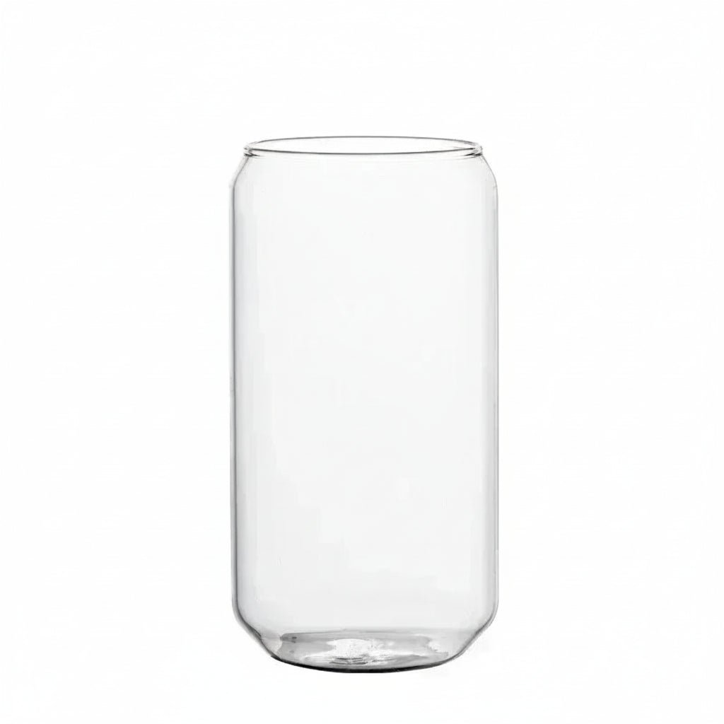 Beer Can Glass Cup with Bamboo Lid β Perfect for Iced Tea Enthusiasts - Ice Tea Glass - Hurbane Home