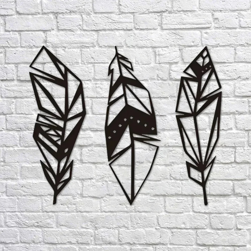 Black Metal Wall Art - Large Decorative Artwork for Stylish Living Rooms - black metal wall art - Hurbane Home
