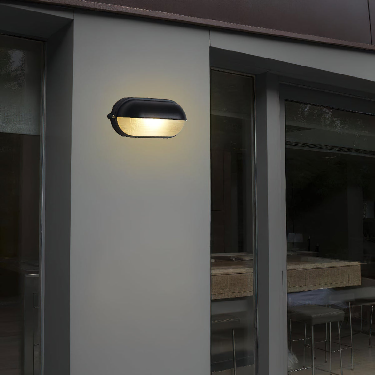 Cast aluminium bulkhead outdoor wall lamp colour option view 27