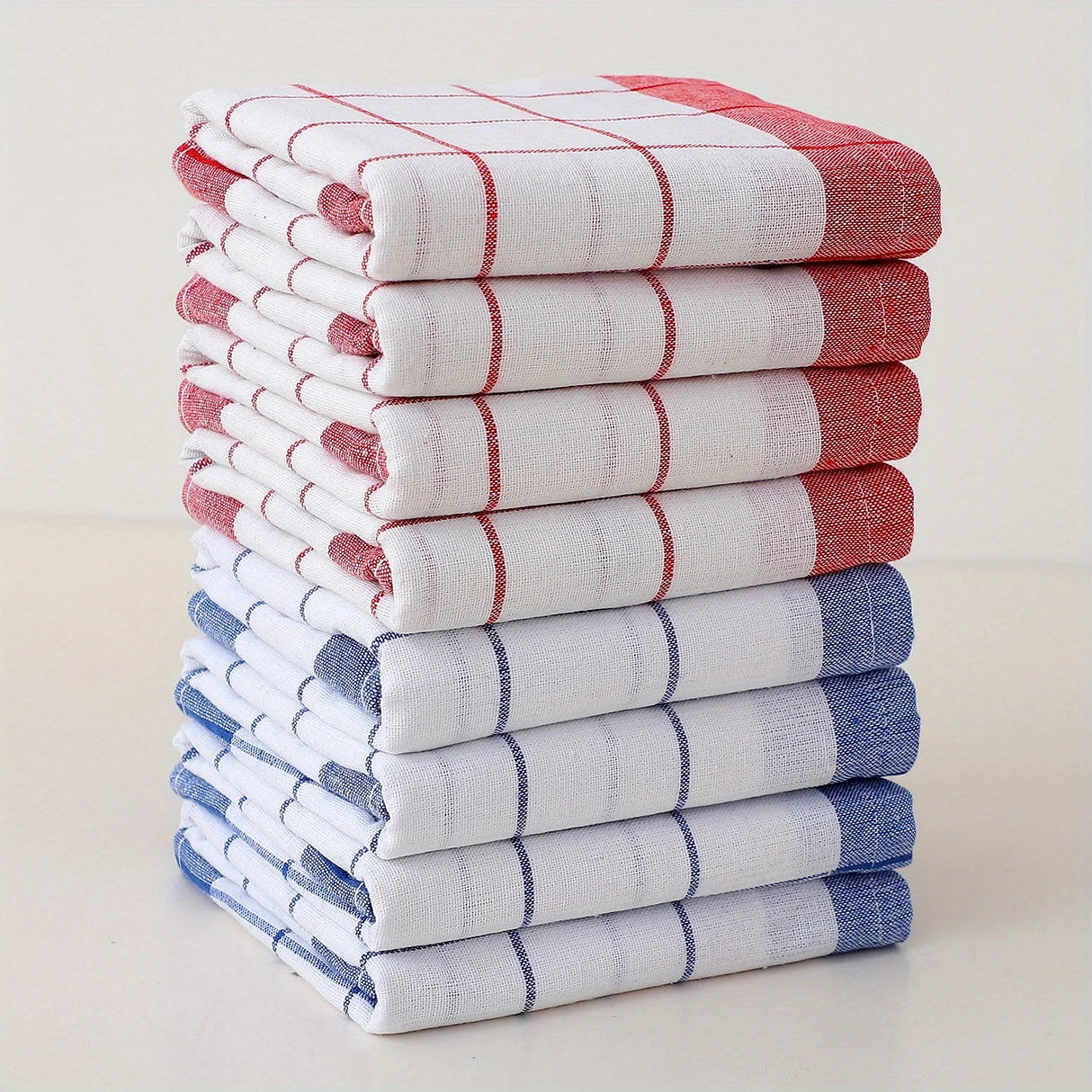 Checkered Kitchen Towels - 100% Cotton, Absorbent & Durable for Cooking - 100 Cotton Kitchen Towels - Hurbane Home