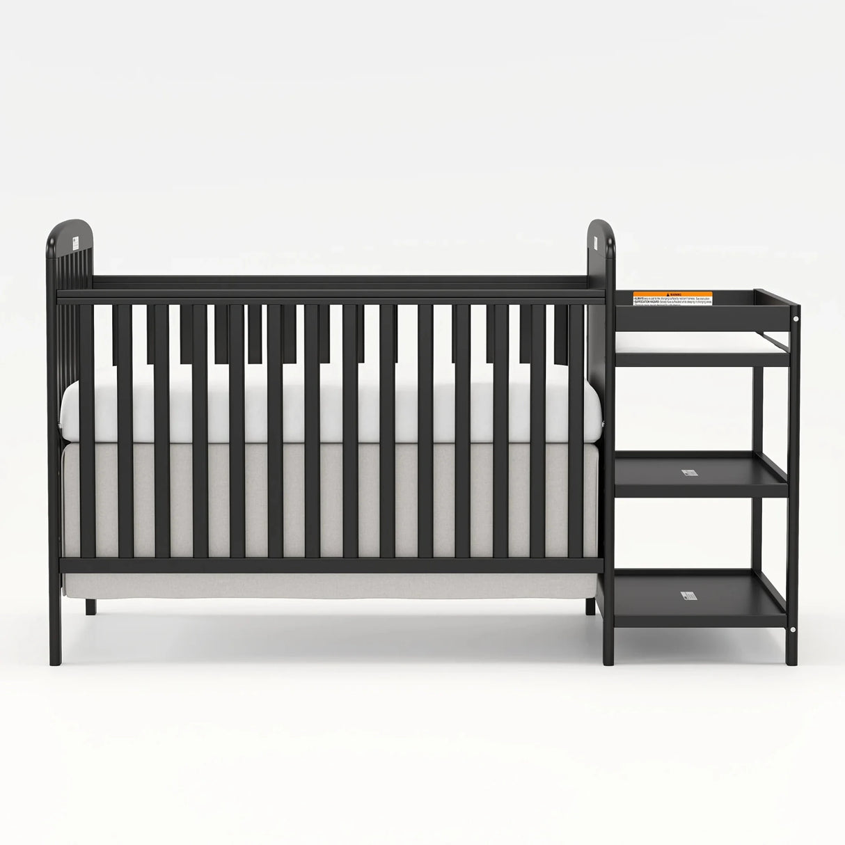 Children's Bed with Ladder - Sturdy Wooden Twin Frame for Safe Sleep - Wooden Baby Crib - Hurbane Home