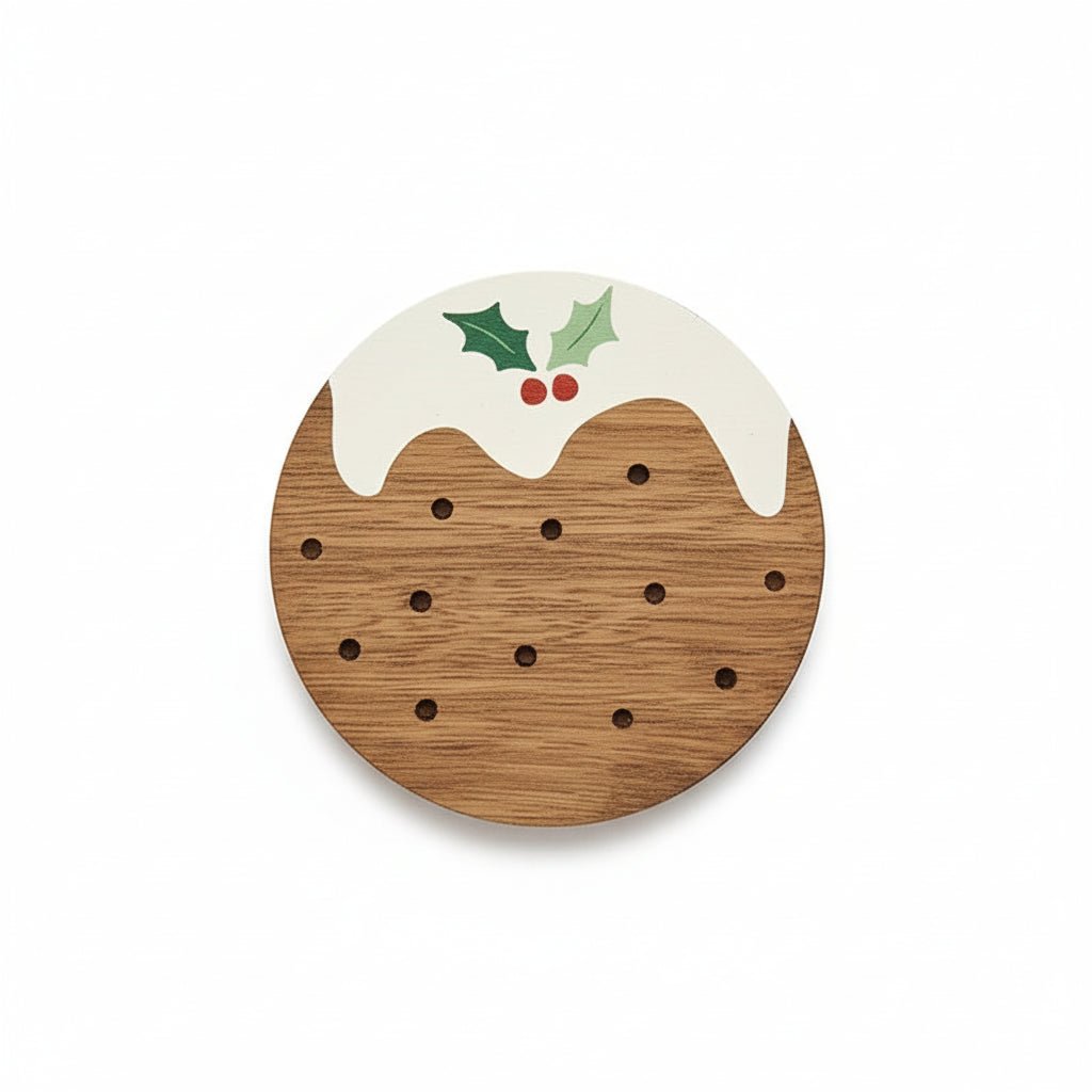 Coffee Mug Coaster Set - Stylish Wooden Drink Coasters for Home Decor - Wooden Drink Coasters - Hurbane Home
