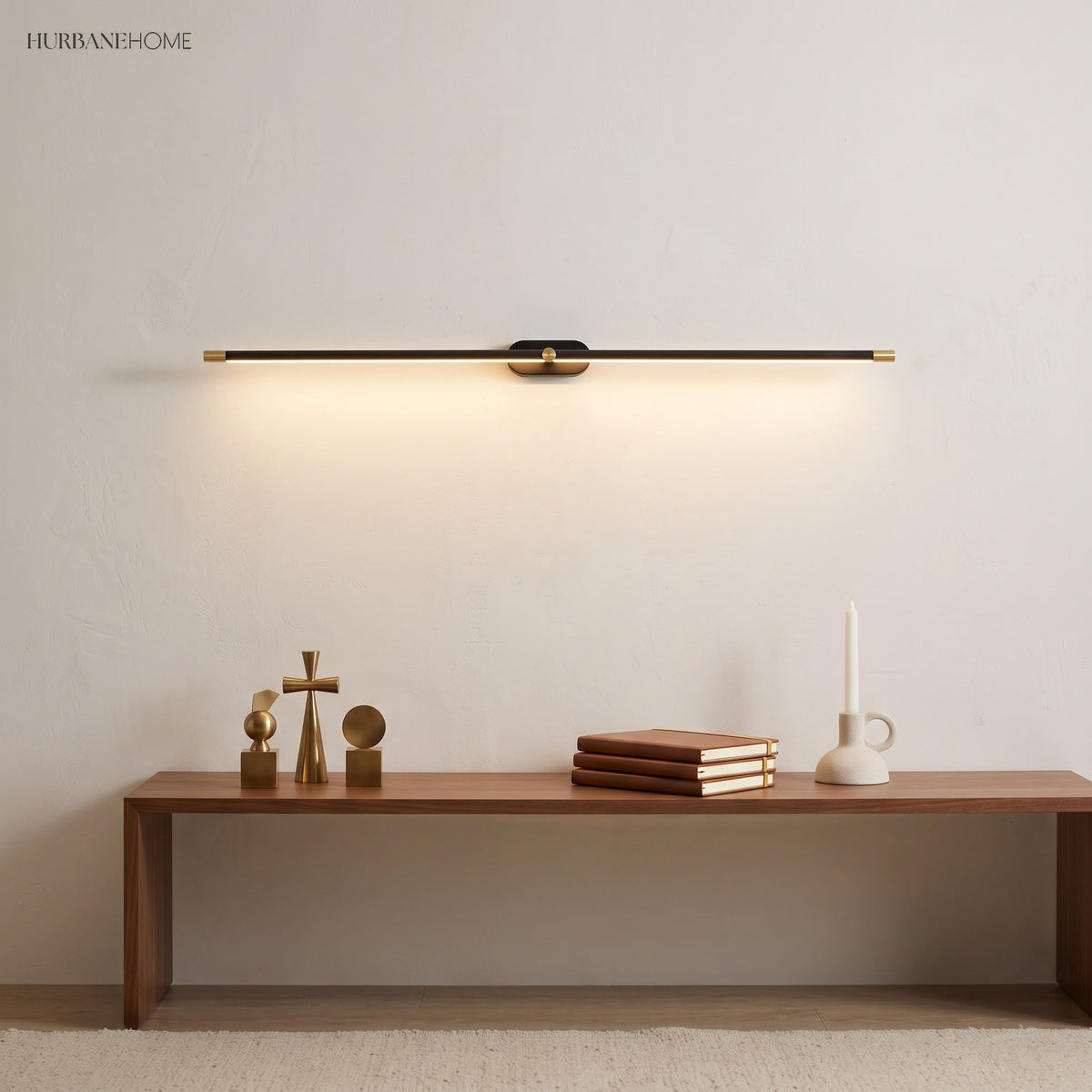 Cordless rechargeable linear LED wall sconce colour option view 3