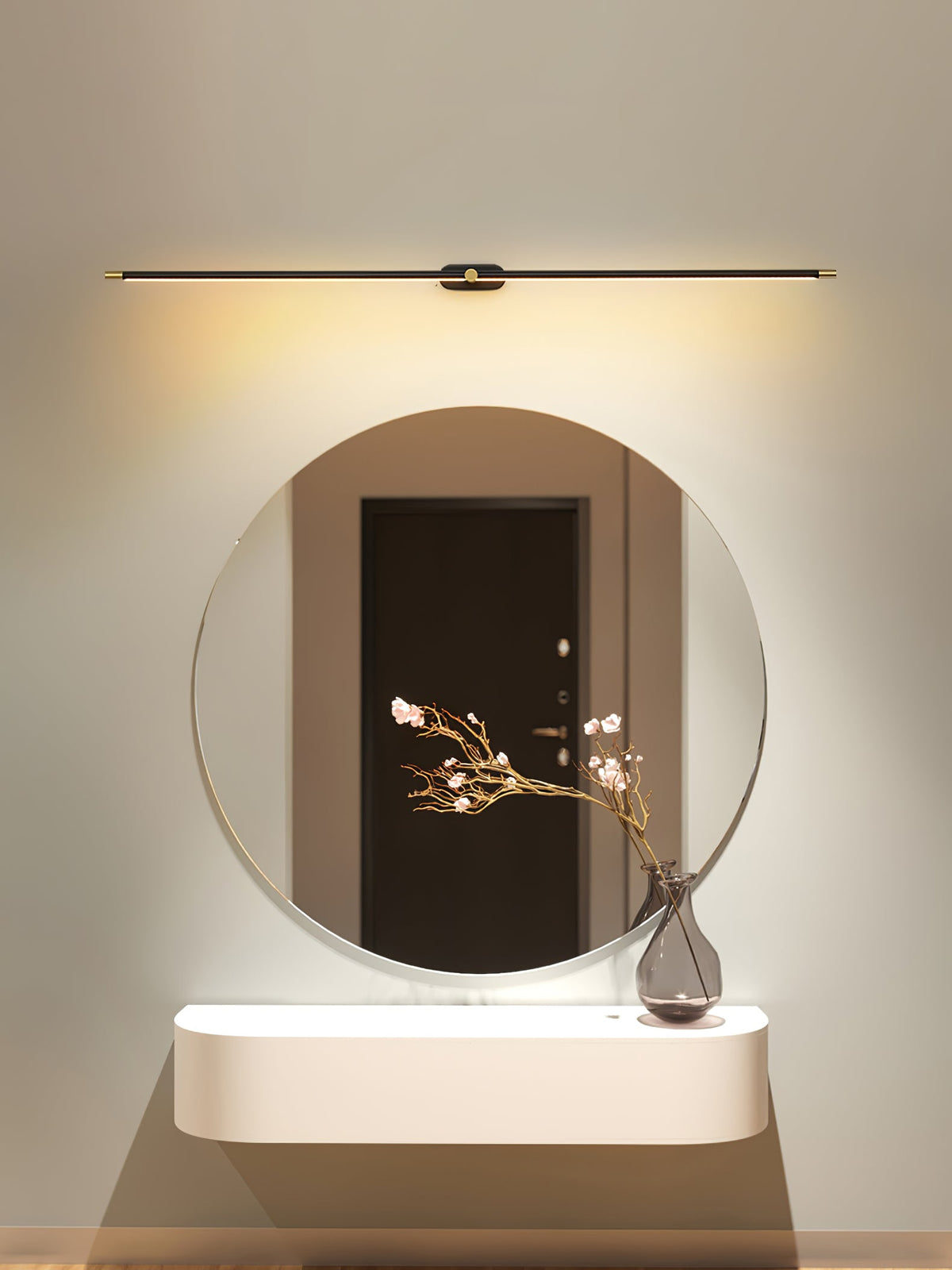 Cordless rechargeable linear LED wall sconce colour option view 51