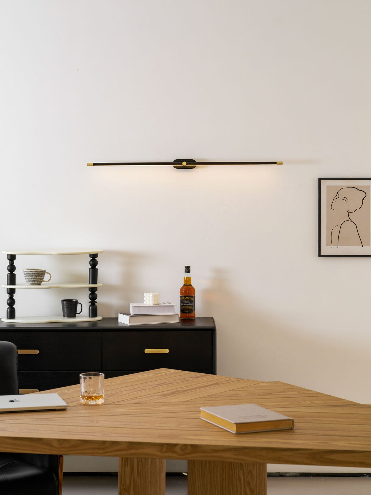 Cordless rechargeable linear LED wall sconce further product image 82