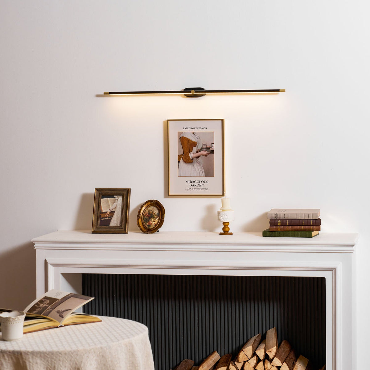 Cordless rechargeable linear LED wall sconce additional product view 90