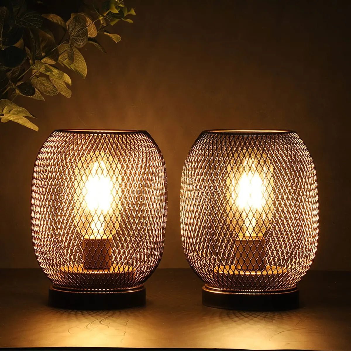 Cordless Table Lamp - Portable Battery Powered Mood Lighting Metal Design - Metal Table Lamp - Hurbane Home