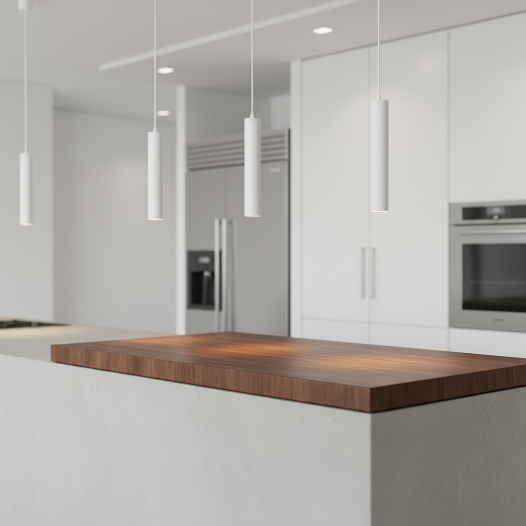 Cylinder Pendant Light Slim Aluminum Tube Integrated LED