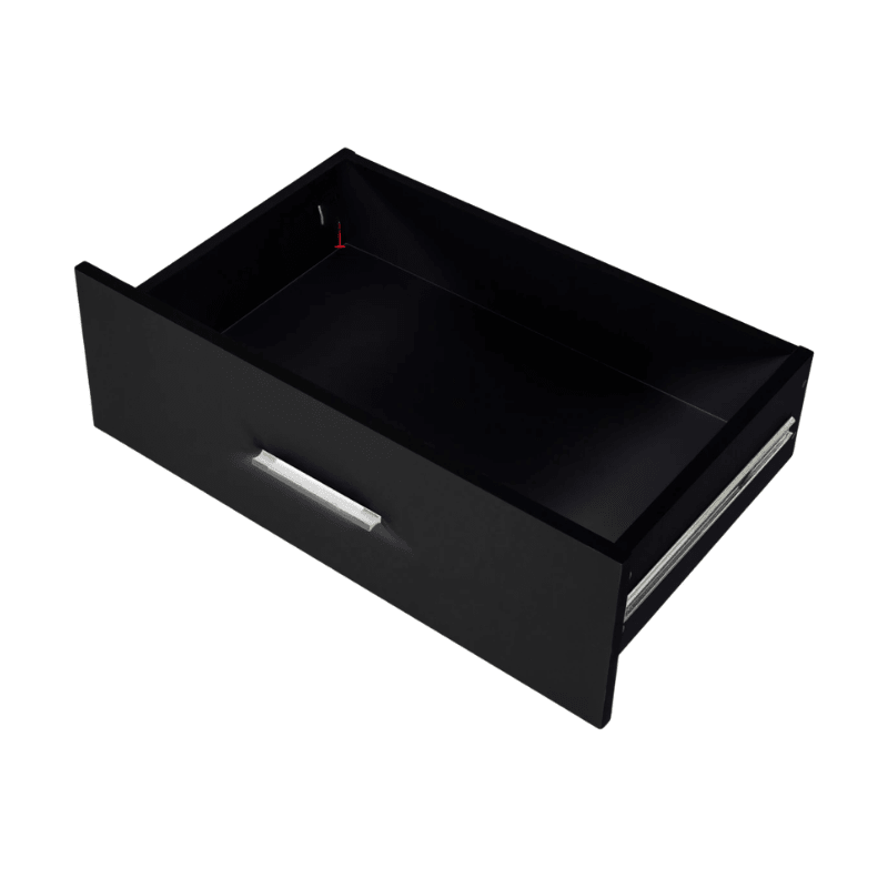 Double Dresser - Elegant Wooden Storage with Spacious Black Drawers for Bedroom - Hurbane Home