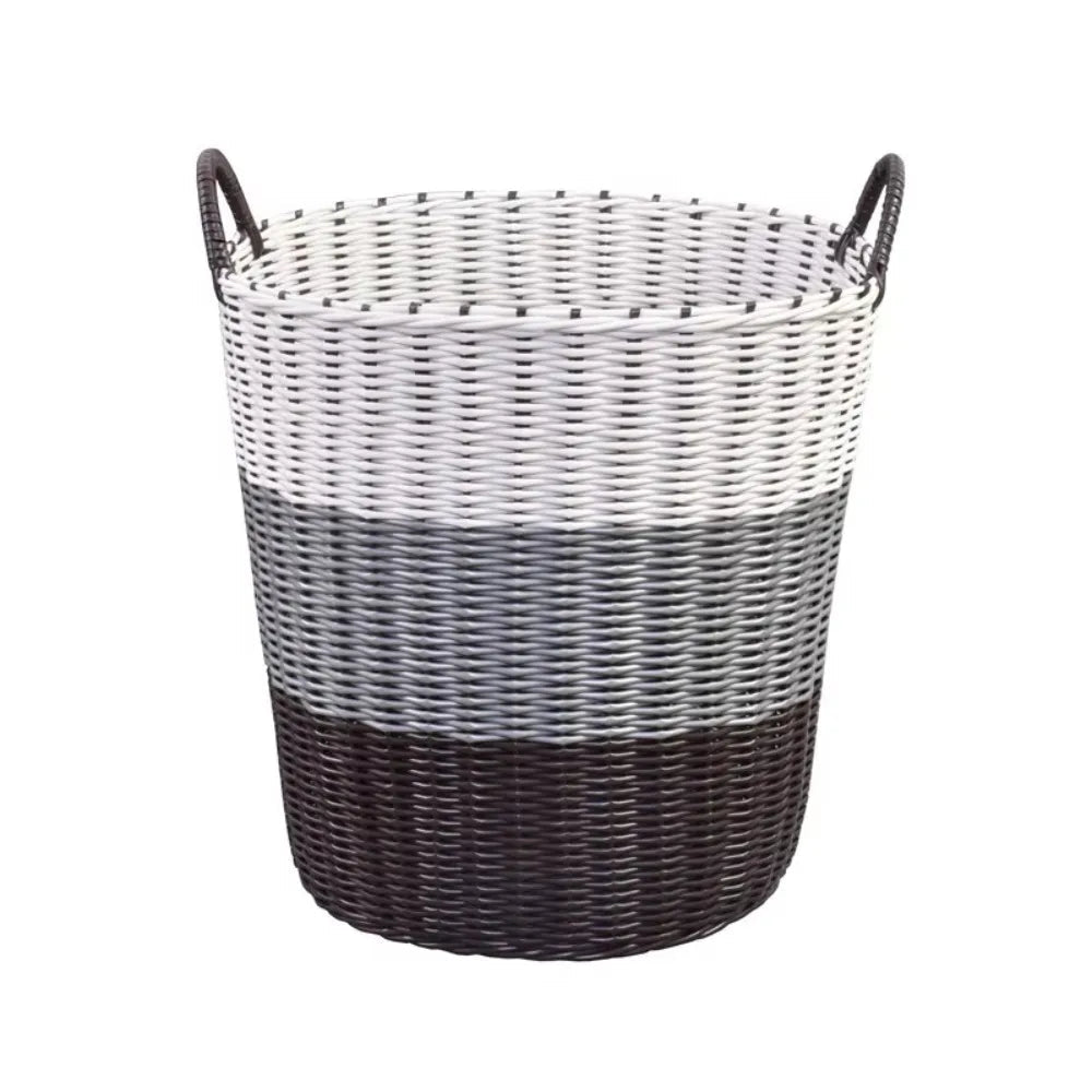 Foldable Laundry Basket - Space - Saving Woven Storage Solution for Clothes Organization - Wooven Storage Baskets - Hurbane Home