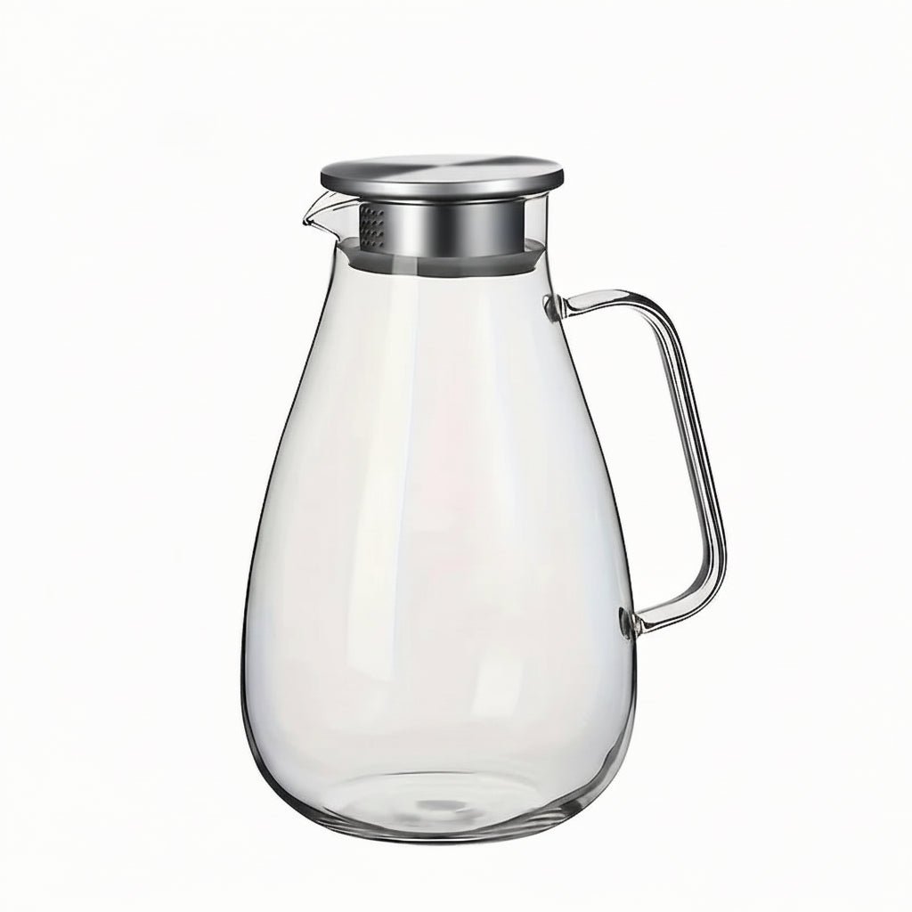 Glass Iced Tea Pitcher - Fruit Infusion for Fresh, Flavorful Beverages - Fruit Infusion pitcher - Hurbane Home