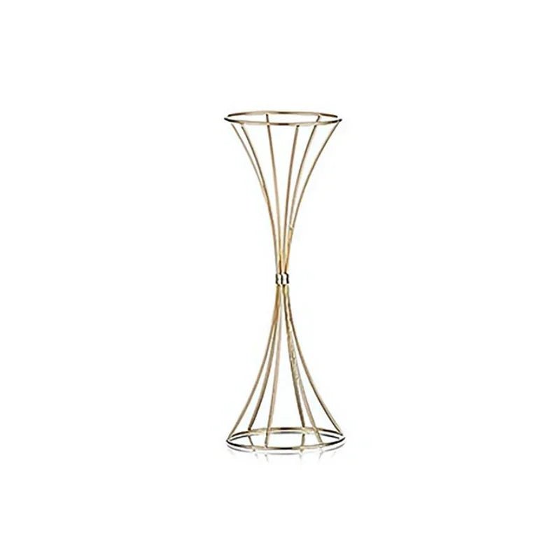 Gold Flower Vase – Iron Wedding Centerpiece Stand Set for Tables - Hurbane Home