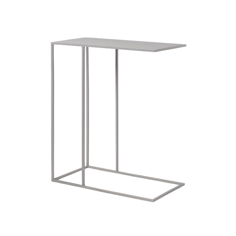 powder coated steel side table durable matte finish table
