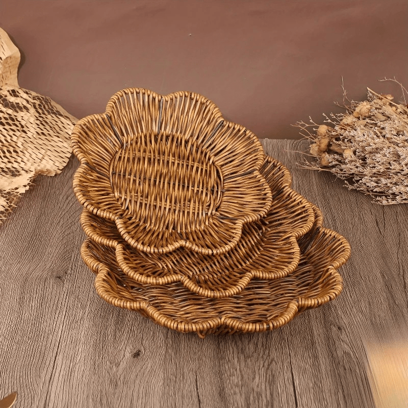 Handwoven Storage Basket Set - Versatile Home Organizer for Stylish Decor - Wooven Storage Baskets - Hurbane Home