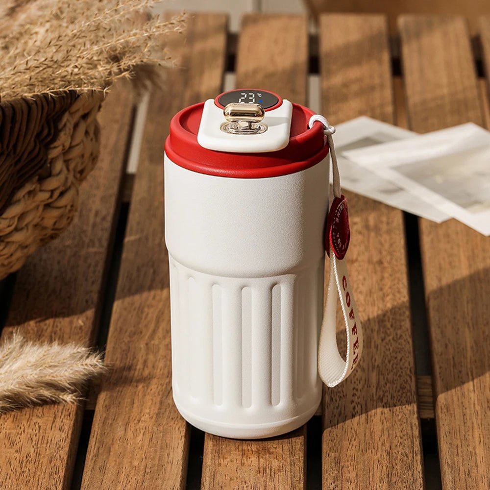 Insulated Coffee Cup – Smart Temperature Display 316 Stainless Steel Mug - Hurbane Home