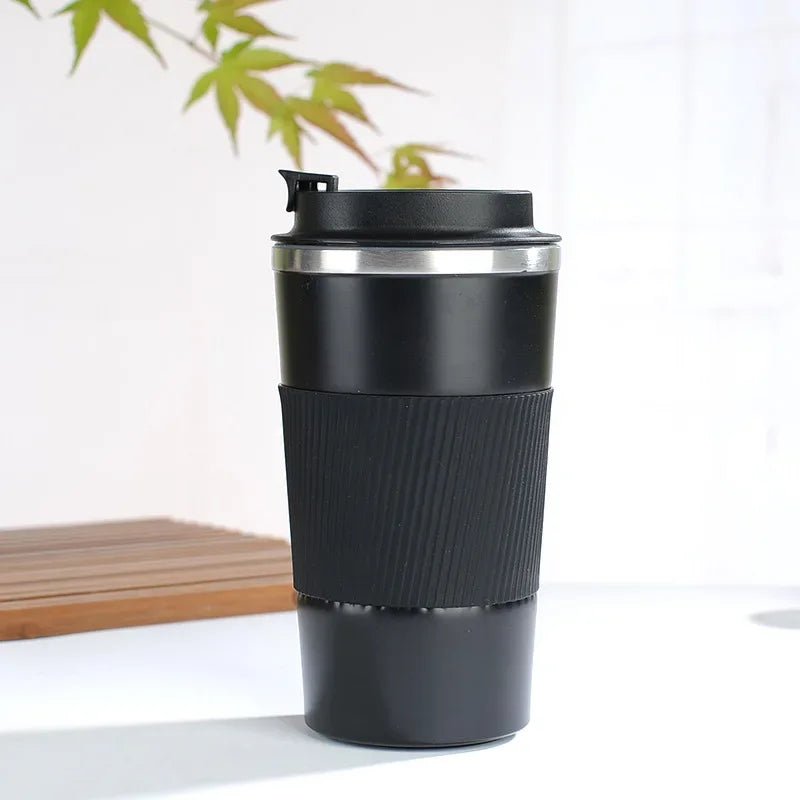 Insulated Travel Coffee Cup – Leakproof Stainless Steel Mug for Cars - Hurbane Home